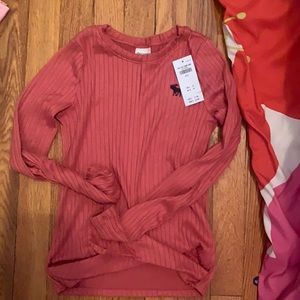 Abercrombie kids red long sleeve
